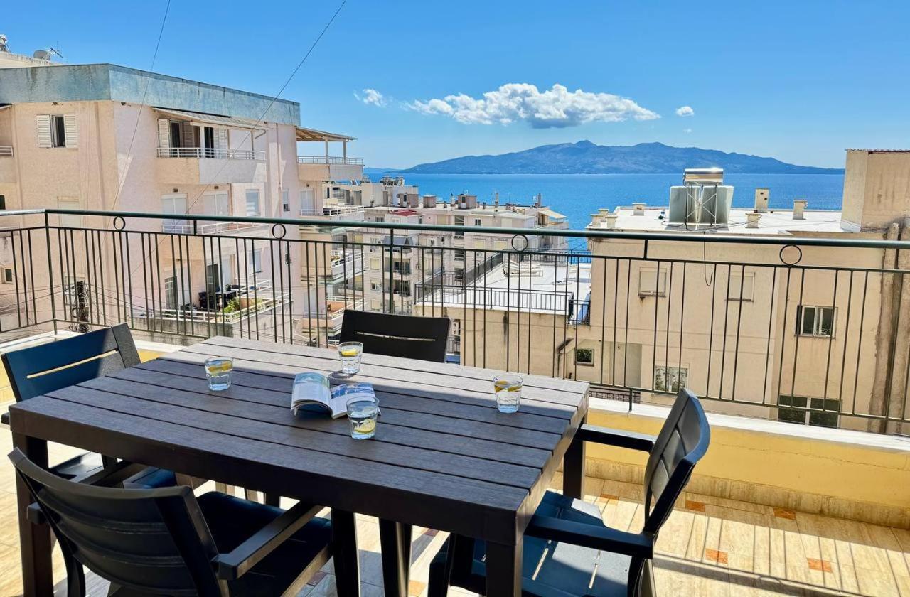 Colorful Sea View Apartment Sarandë Exterior foto